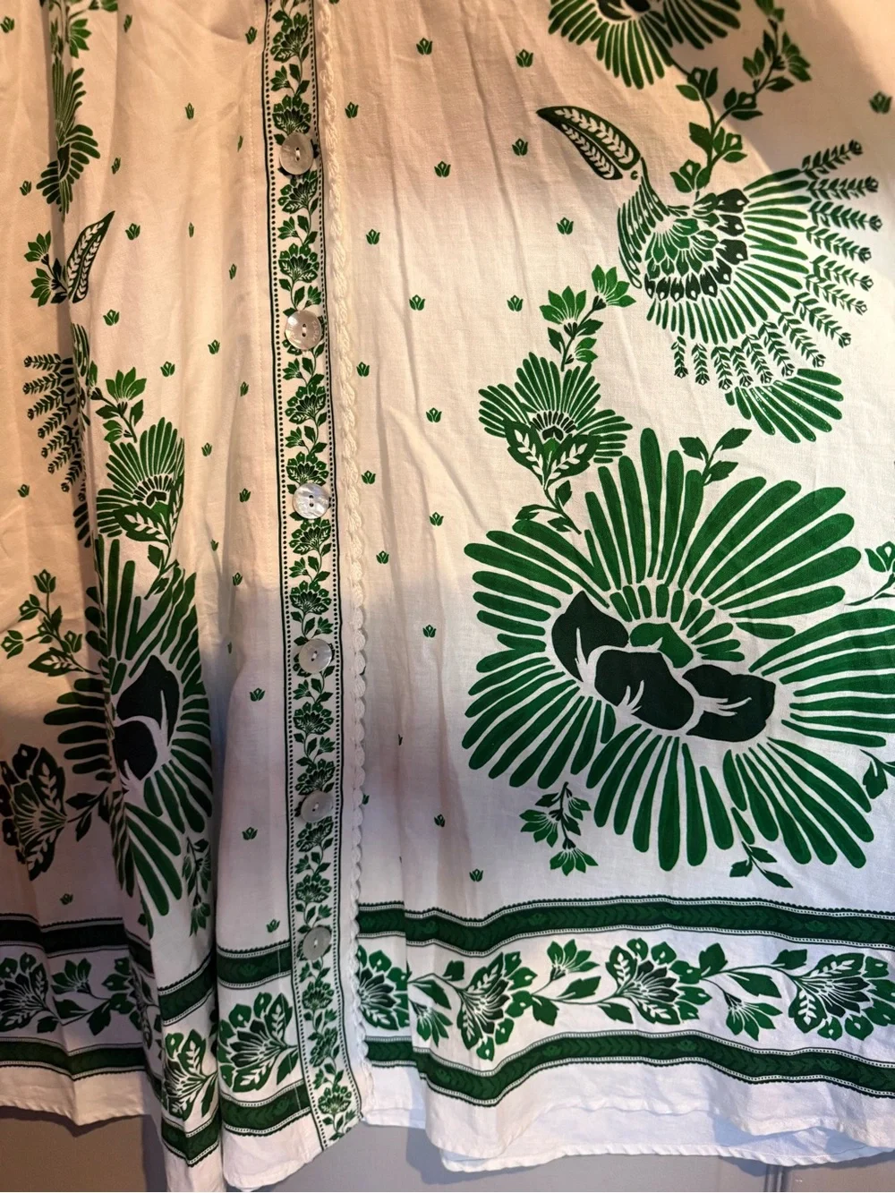 Farm Rio Forest soul off white maxi dress large - Picture 7 of 13